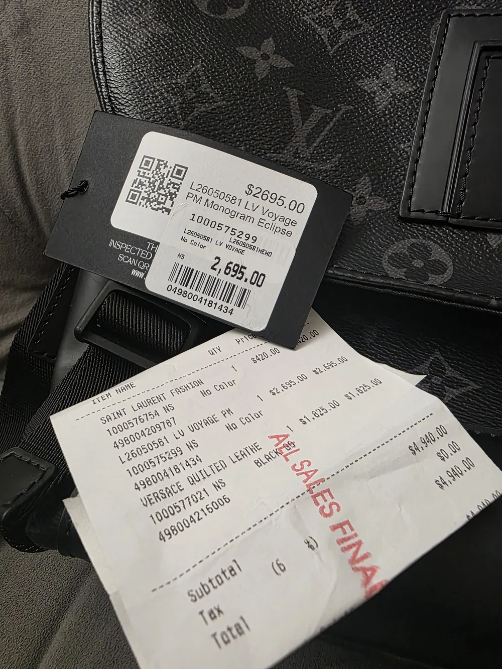 Louis Vuitton Black Monogram Eclipse Canvas Messenger Bag